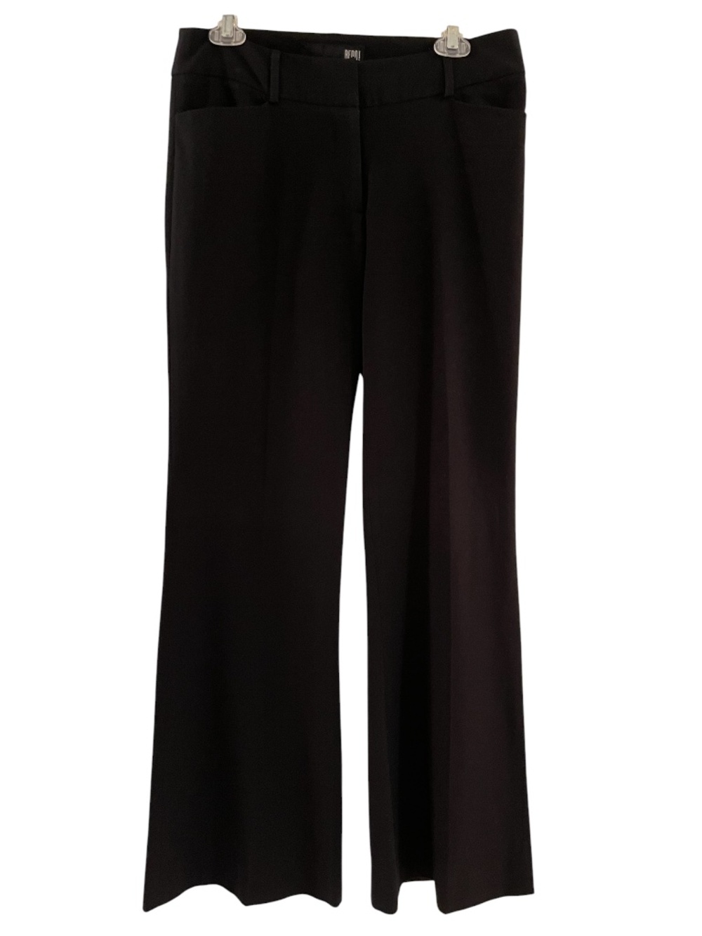 Bedo Black Mid-Rise Straight Leg Dress Pants Size 6
